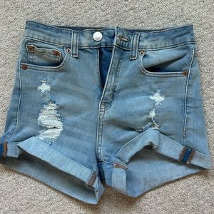 Used Aeropostal Light Wash Jean Shorts